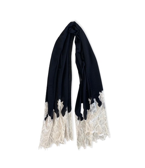 ECHARPE VALENTINO CASHMERE E RENDA