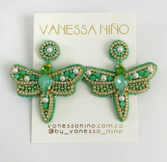 Aretes Libélula Menta