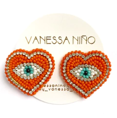 Aretes Nazly Naranja