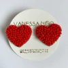Aretes Cynthia Topo Rojo