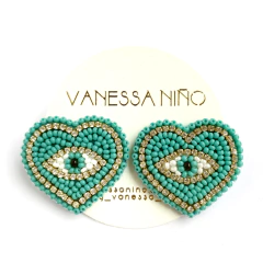 Aretes Nazly Turquesa