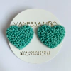 Aretes Cynthia Topo Turquesa