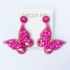 Aretes Mariposa Fucsia