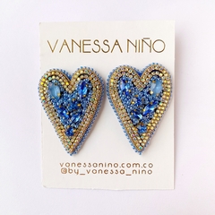 Aretes Clari Topo Hortencia Boreal