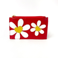 Tarjetero Daisy Rojo