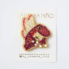 Broche Rana Mariposa Magenta - comprar online