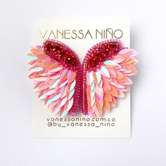 Aretes Alas de Angel Rosado