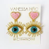Aretes Charvy Rosado