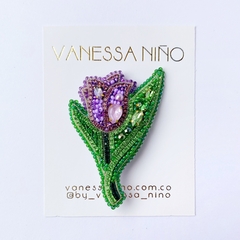 Broche Tulipán Lila
