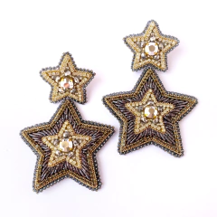 Aretes Estrella Marie Plomo