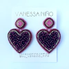 Aretes Clarissa Vinotinto