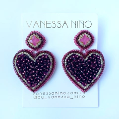 Aretes Clarissa Vinotinto
