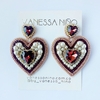 Aretes Clementina Vino Rosegold