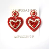 Aretes Gaby Rojo