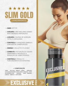 Exclusive Pro Slim Gold c/ 30 cápsulas - ESBANJE SAÚDE