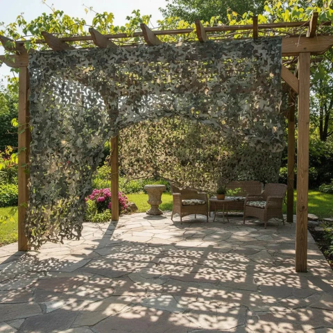 RED DE CAMUFLAJE 3X3 MALLA SOMBRA DECORACION JARDIN - Grandes Tiendas Florencia