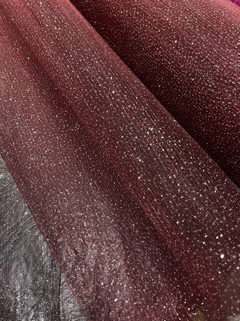 TUL CON BRILLO BORDO