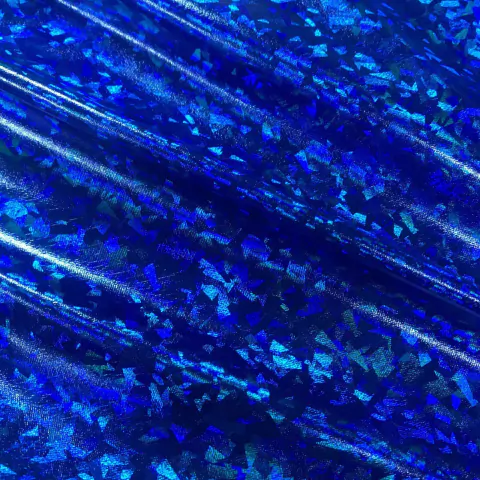 LAME CON LYCRA HOLOGRAMA AZUL FRANCIA 627
