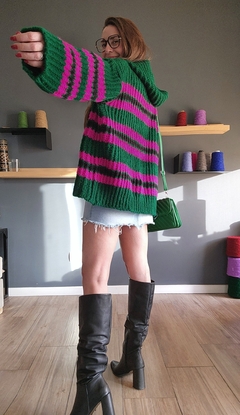 Sacón A L A S K A base verde inglés - tienda online