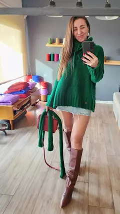 Polerón ARIES verde inglés - Pura Vida Sweaters