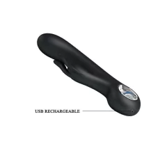 Carina Negro Doble Estimulación Recargable - tienda online