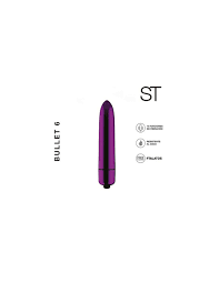 Bala Vibradora Bullet 6 Silver Purple - comprar online