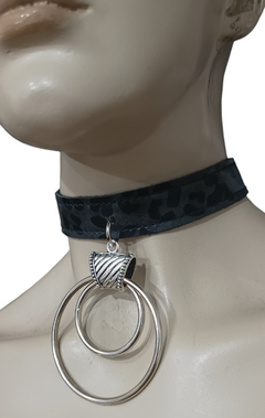 Chocker de ecocuero Doble Argolla