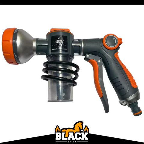 Kit Esguicho Pulverizador de Água e Sabão para Banho de Cavalos + Suporte Espiral - comprar online