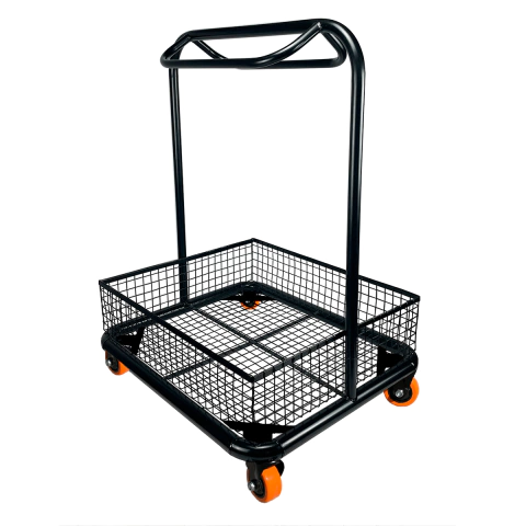 Cavalete Para 1 Sela com Cesto e Rodinhas - comprar online