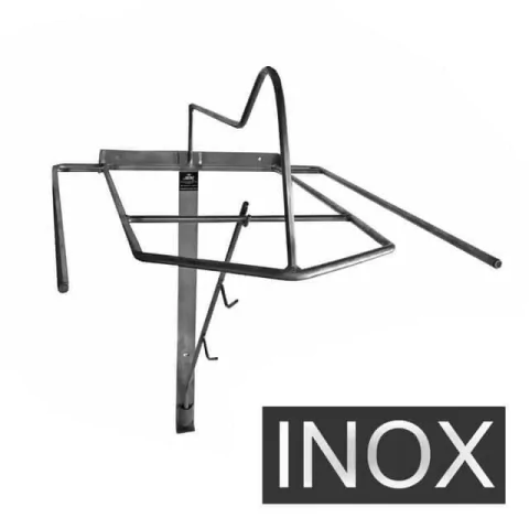 Suporte para Sela de Cavalo - Aço Inox - com Guarda Manta - Foto 1 