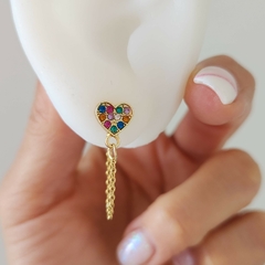 ARO CORAZON CON CADENA MAHA