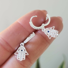 ARGOLLAS MANO DE FATIMA AZUL - comprar online