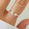 ANILLO LUNA Y ESTRELLA MICROPAVE