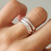 ANILLO DOBLE OLAS