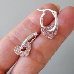 ARGOLLAS CORAZON ROSA DONATTA - comprar online