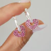 ARGOLLAS CORAZON FUCSIA DONATTA