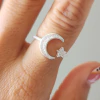 ANILLO LUNA Y ESTRELLA MICROPAVE