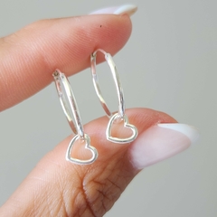 ARGOLLAS CUBANAS CON DIJE CORAZON