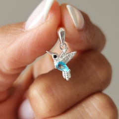 DIJE COLIBRI CELESTE