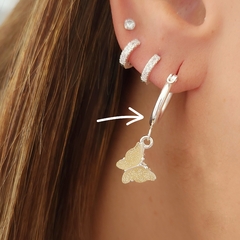ARGOLLAS MARIPOSA BEIGE DELFINA - comprar online