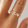ANILLO DOBLE CORAZON CUBIC