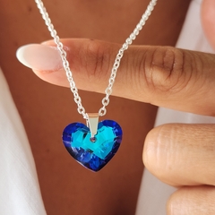 GARGANTILLA CORAZON AZUL SW 50cm