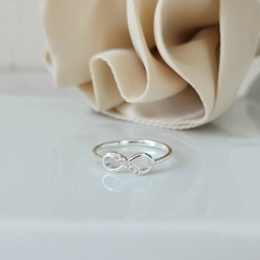 ANILLO INIFINITO CRISTAL - Amatista Joyas