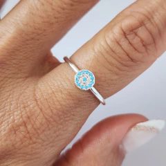 ANILLO OJO TURCO CELESTE