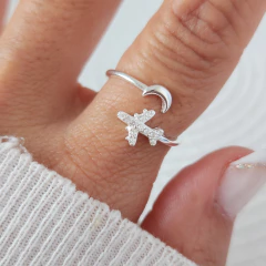 ANILLO LUNA Y AVION MICROPAVE