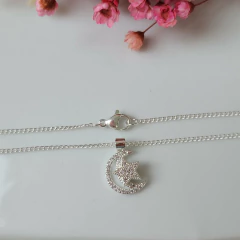 COLLAR LUNA Y ESTRELLA GIRATORIO 50cm en internet