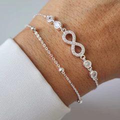 PULSERA INFINITO DOBLE CUBIC - comprar online