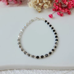 PULSERA CRISTAL DEGRADÉ NEGRA - comprar online