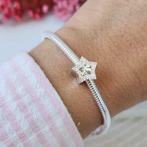 PULSERA ESTILO PANDORA TINKERBELL MICROPAVE