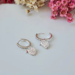 ARGOLLAS CORAZÓN CORONA MICROPAVE - comprar online